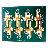 1oz FR4 Semi Rigid Polyimide Flex Circuit PCB 8 Layers PCB 1mm Green Cover Film