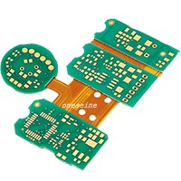 4MIL HDI Rigid Flex PCB Printed Circuit Boards ENIG Green Assembly