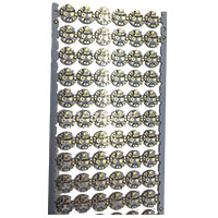 Multi-Up Round LED Module PCB Panel | 1.0mm/1.6mm FR-4/Aluminum Core Board for Mass Production